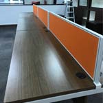 table top privacy partition divider for office workstation